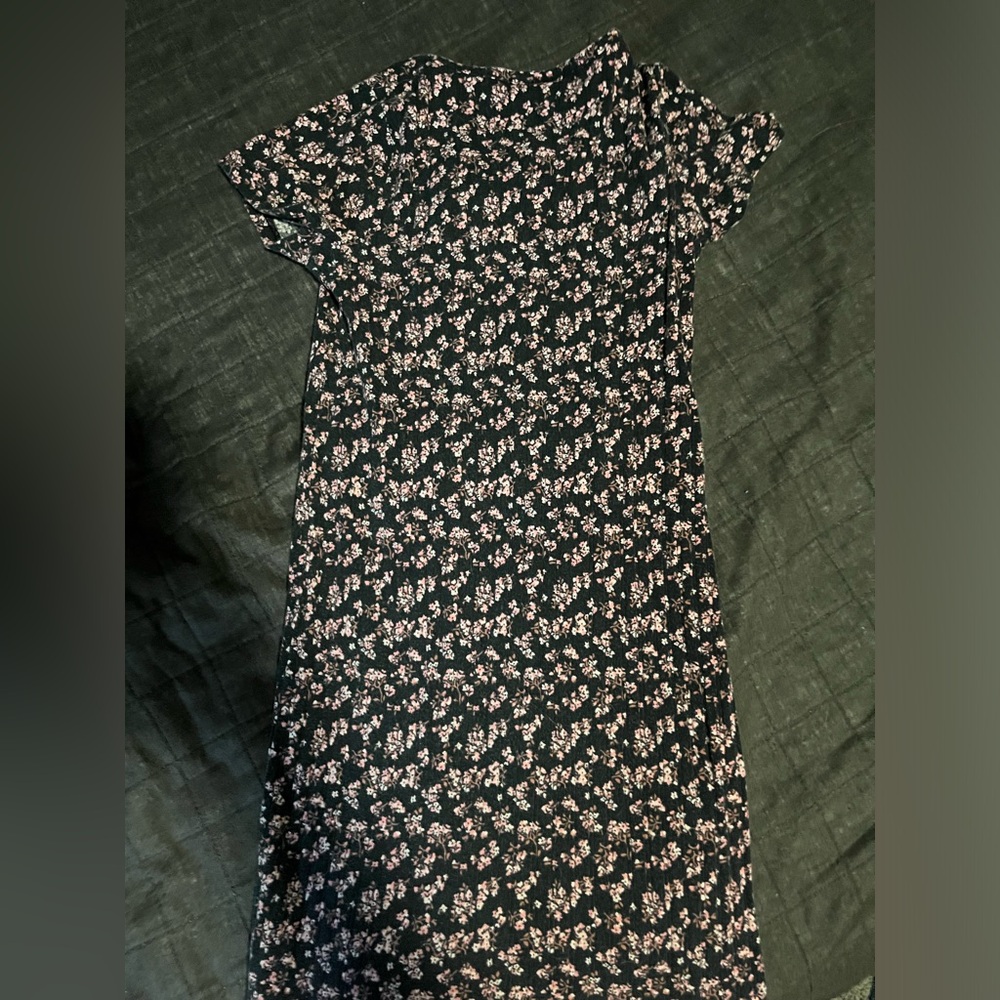 Flower print kids dress